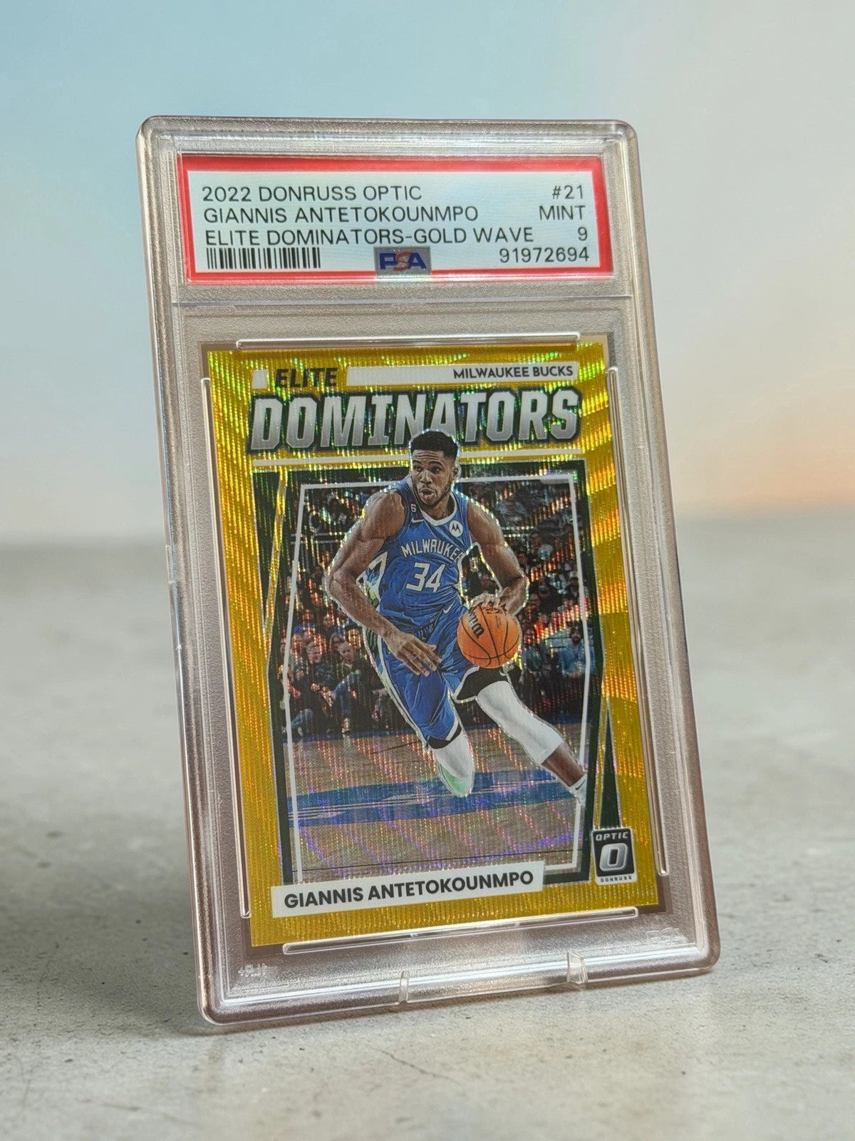 2022 PANINI DONRUSS OPTIC ELITE DOMINATORS #21 GIANNIS